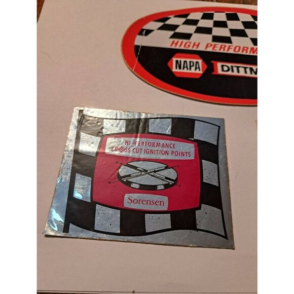 Vintage Original Lot 3 Decal Stickers Napa Dittmer Sorensen Galveston Next - Picture 5 of 9